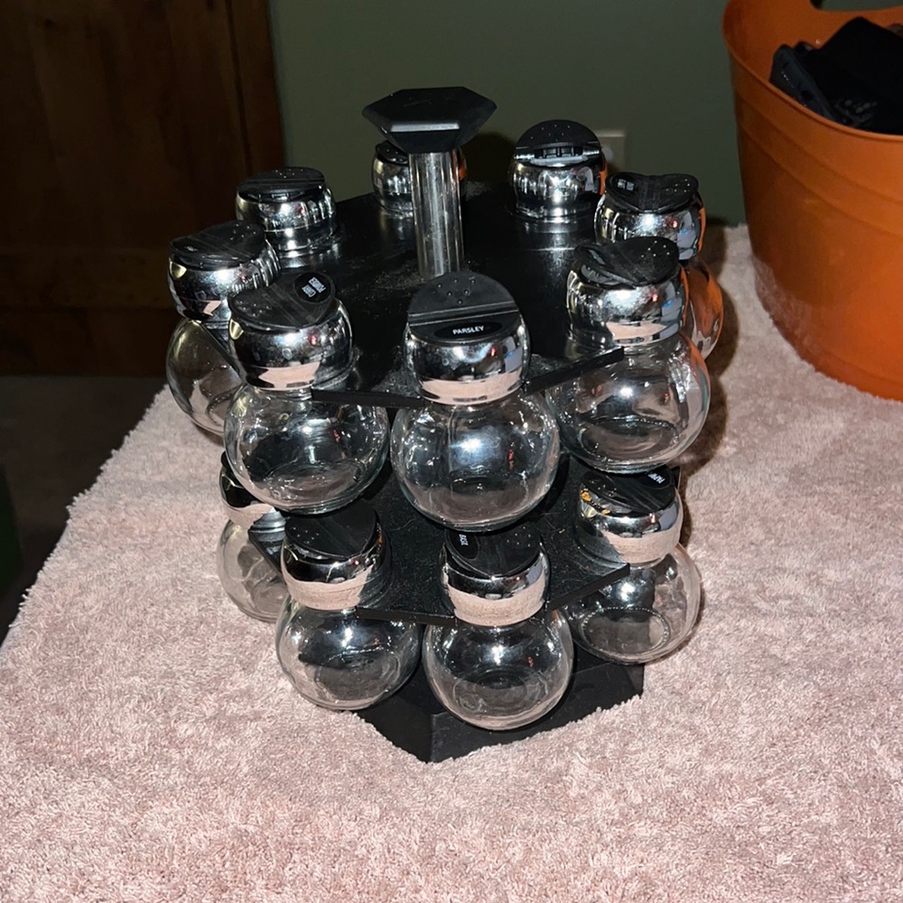 Labeled Spice Rack